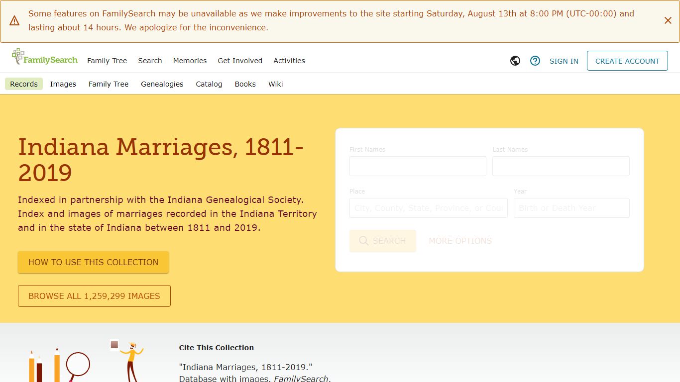 Indiana Marriages, 1811-2019 • FamilySearch