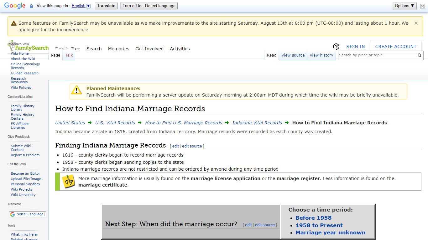 How to Find Indiana Marriage Records • FamilySearch